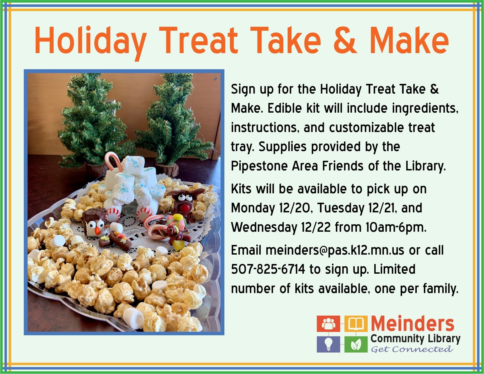 Holiday Take  Make flyer