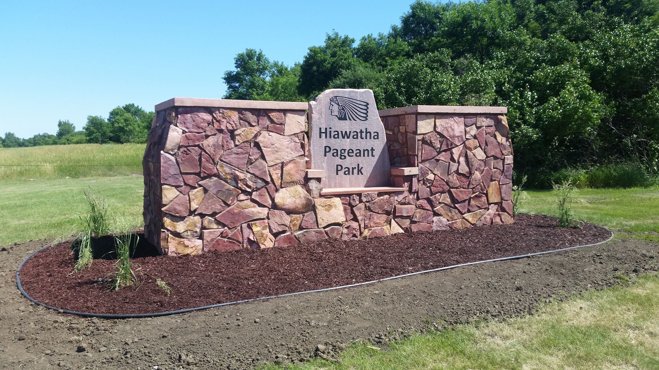 Hiawatha Lodge Entrace Sign