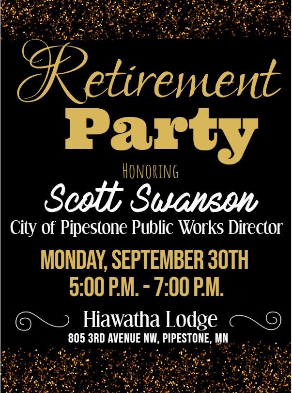 Scott Swanson Retirement Invite