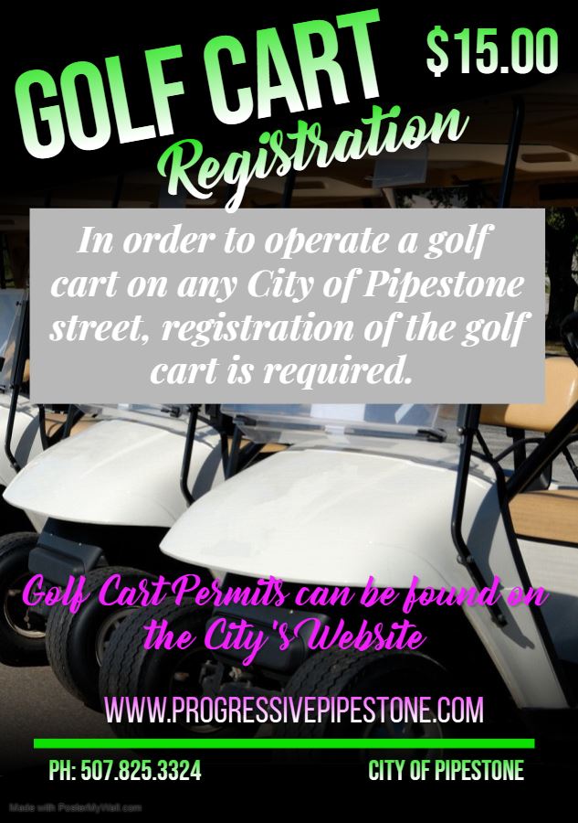 Golf Cart Permits Poster