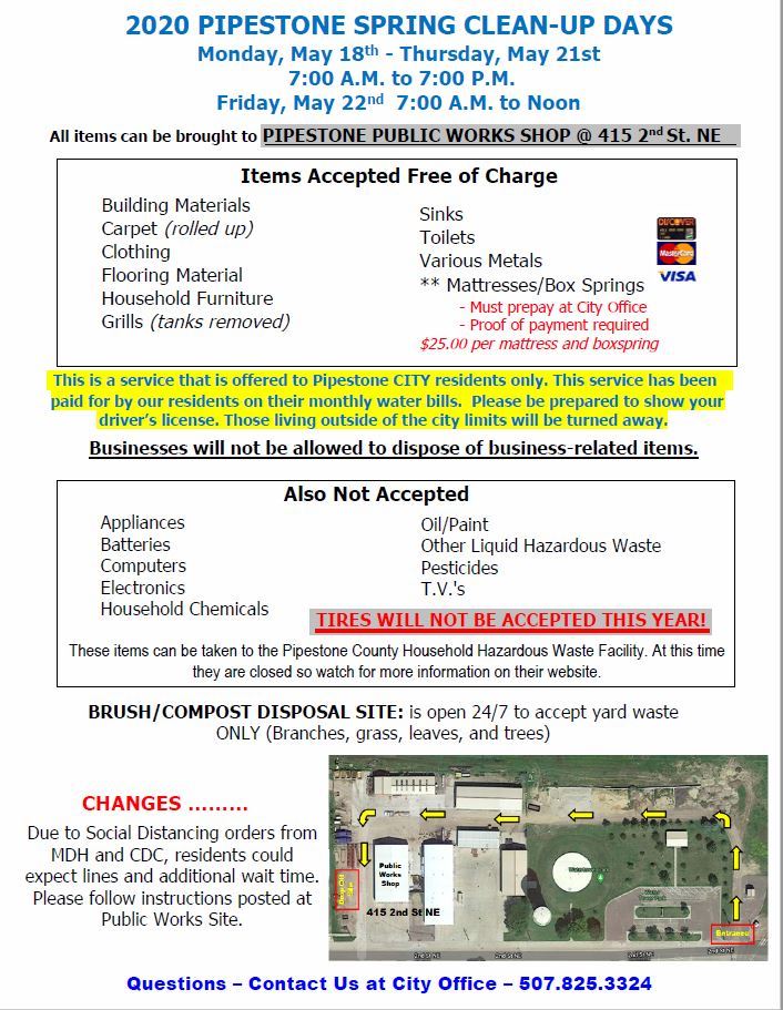 2020 Spring Cleanup Days